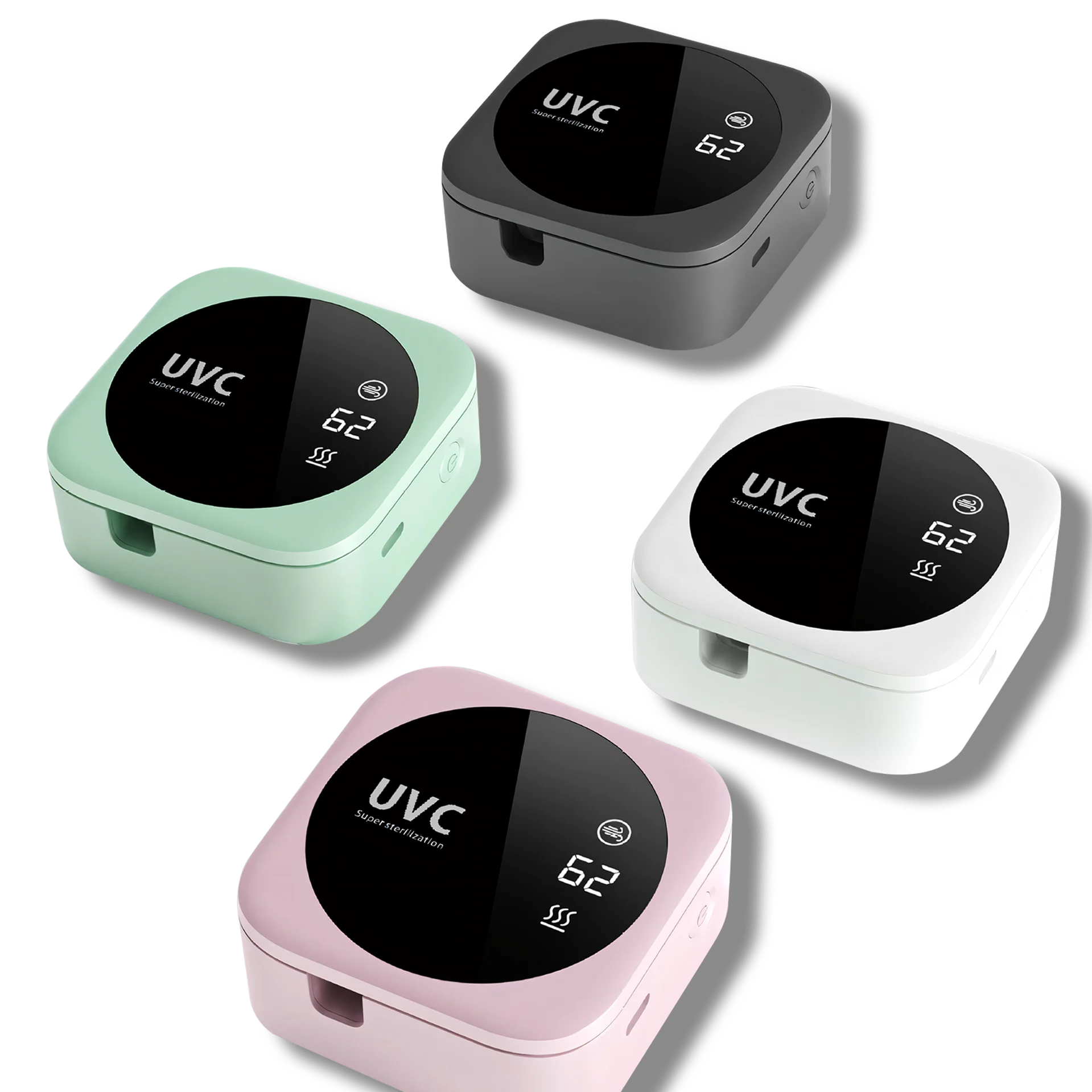 Travel Portable Mini Wireless Rechargeable Toothbrush Sterilizer Bathroom Wall-Mounted Uvc Toothbrush Sterilization Holder