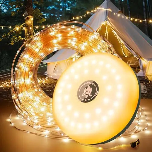 Versatile 4-In-1 LED Camping Light & String Lights - Eco-Friendly USB Atmosphere Decor for Garden, Tent, and Room