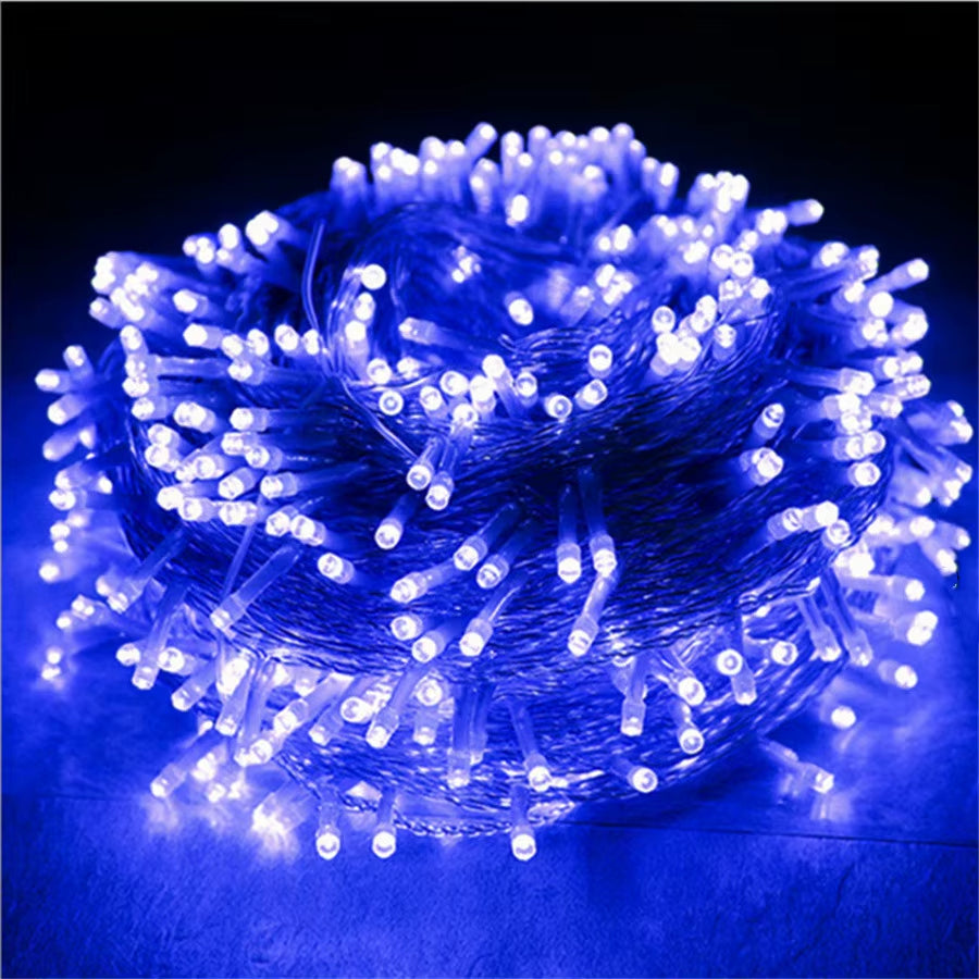 100M 50M 30M 20M LED Christmas Garland String Lights Outdoor 8 Modes Fairy Lights for Party Wedding Garden Xmas Tree Decoration