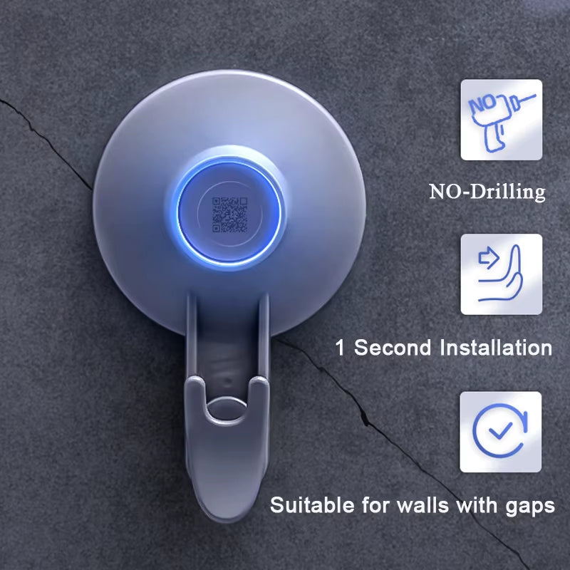 Traceless Drill-Free Dual Hook Heavy Duty 5 KG Home Decors Bathroom Hook Strong Adhesive Wall Hook