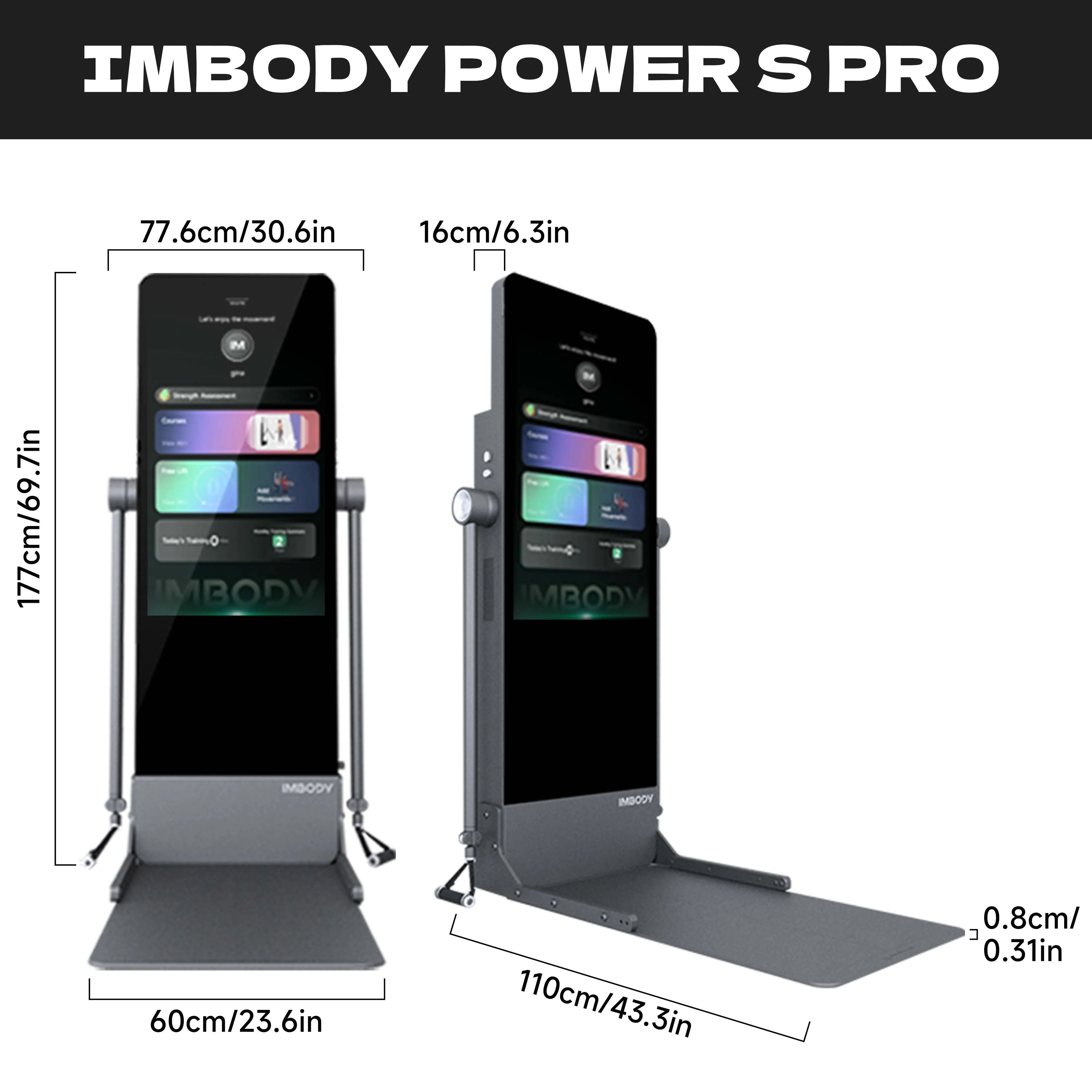IMBODY POWER S Pro All Powers Power Station Smart Gym Fitness Mirror Multi Gym Machine Strength Training Equipment Home Trainer
