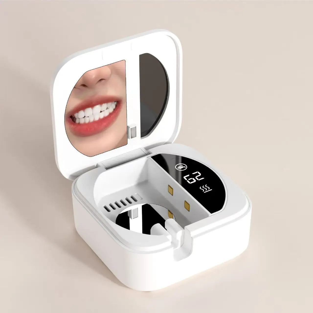 Travel Portable Mini Wireless Rechargeable Toothbrush Sterilizer Bathroom Wall-Mounted Uvc Toothbrush Sterilization Holder